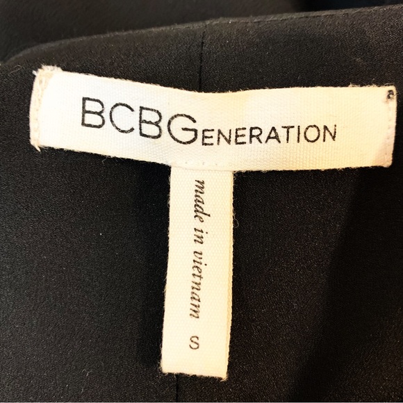 BCBGeneration Black Embroidered Sleeveless Shift Dress Orange Ivory Blue - Small - Picture 4 of 5